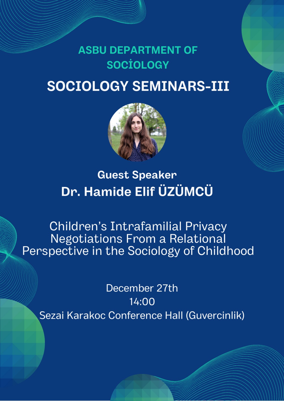 "Sosyoloji Seminerleri-III" 