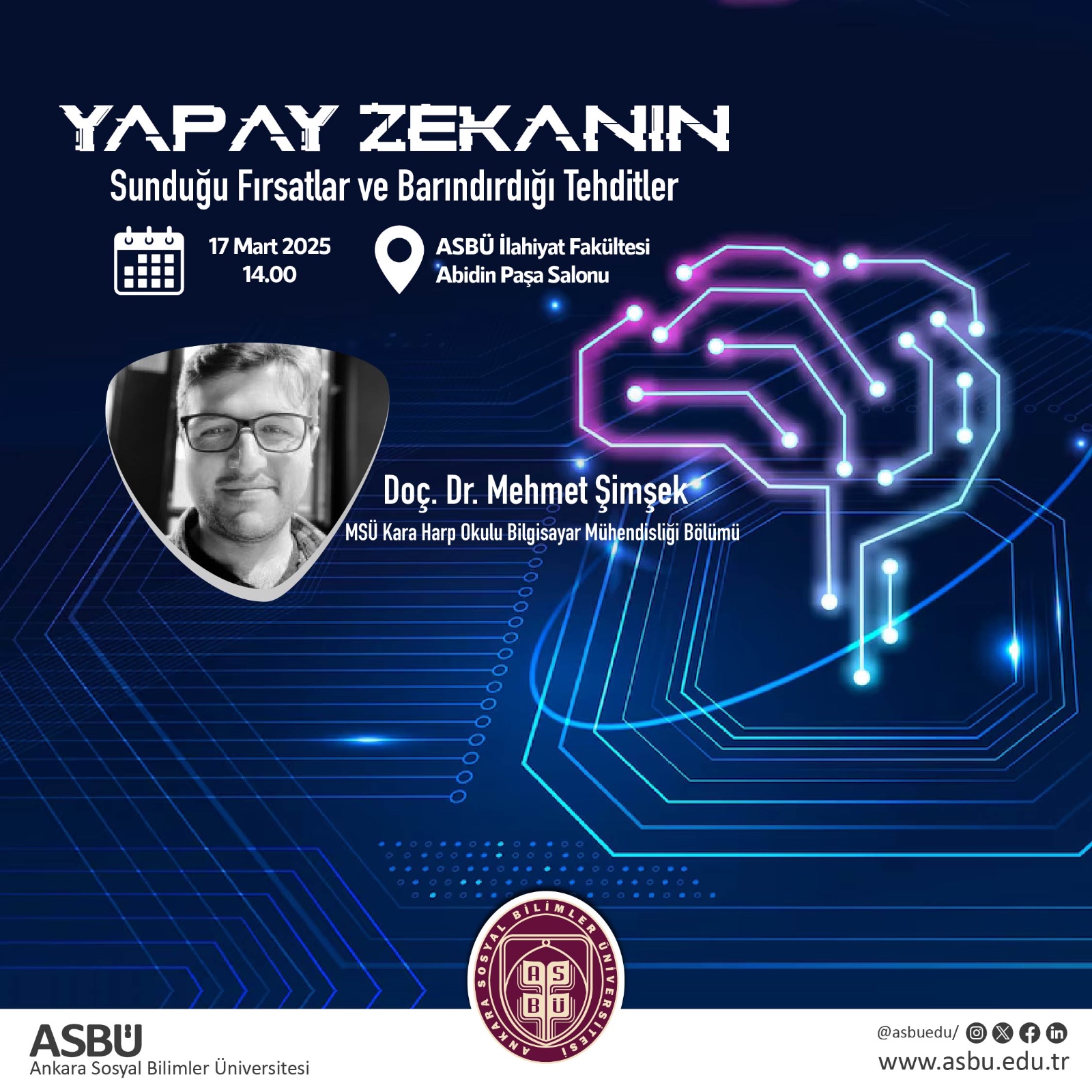 “Yapay Zekanın Sunduğu Fırsatlar ve Barındırdığı Tehditler"