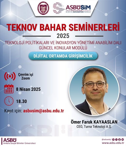 ASBÜ TEKNOV Bahar Seminerleri 2025 Devam Ediyor