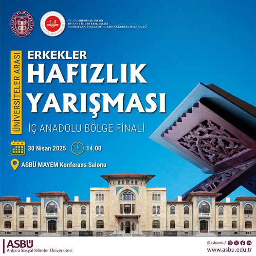 Üniversiteler Arası Hafızlık ve Kur’ân-ı Kerîm’i Güzel Okuma Yarışması’nın Erkekler Hafızlık Yarışması