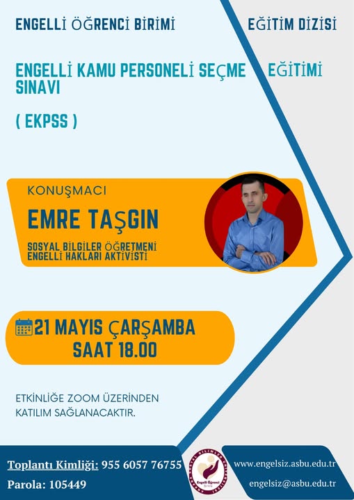  Engelli Kamu Personeli Seçme Sınavı (EKPSS) Bilgilendirme Eğitimi 
