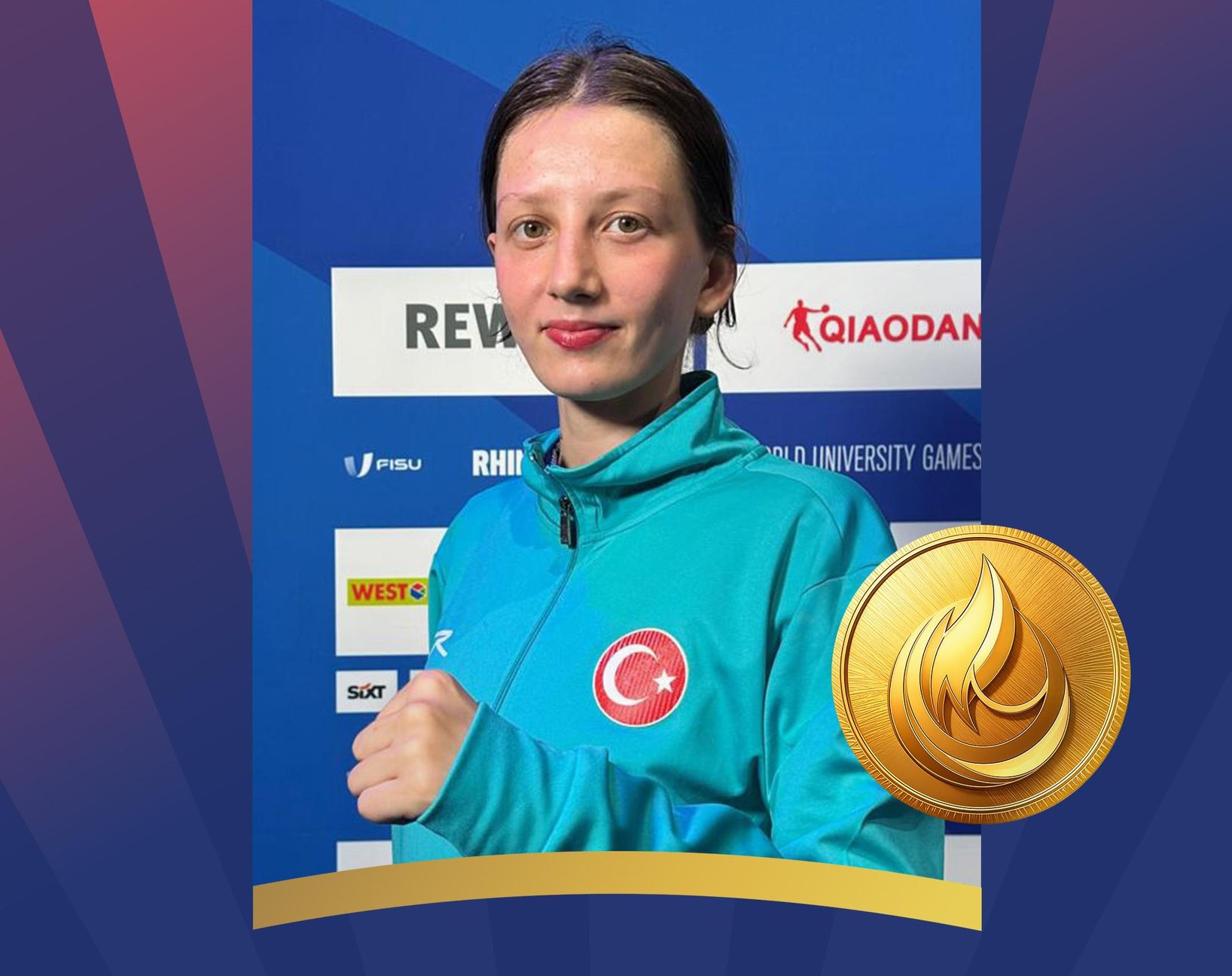 FISU 2025 Dünya Üniveriste Yaz Oyunları’nda ülkemizi taekwondo kadınlar 62kg’da temsil eden Şevval Çakal şampiyonluğa ulaştı