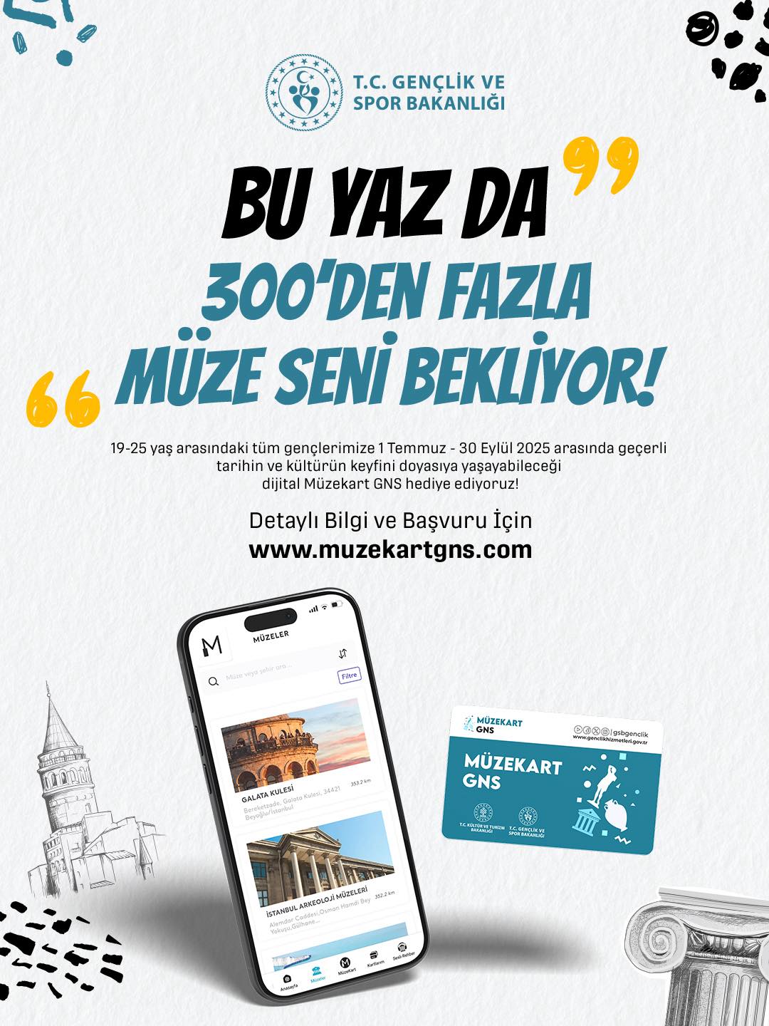 ASBÜ’li gençler, bu yaz 300+ müze ve ören yerini ücretsiz gezmek için Müzekart GNS fırsatını kaçırmayın!