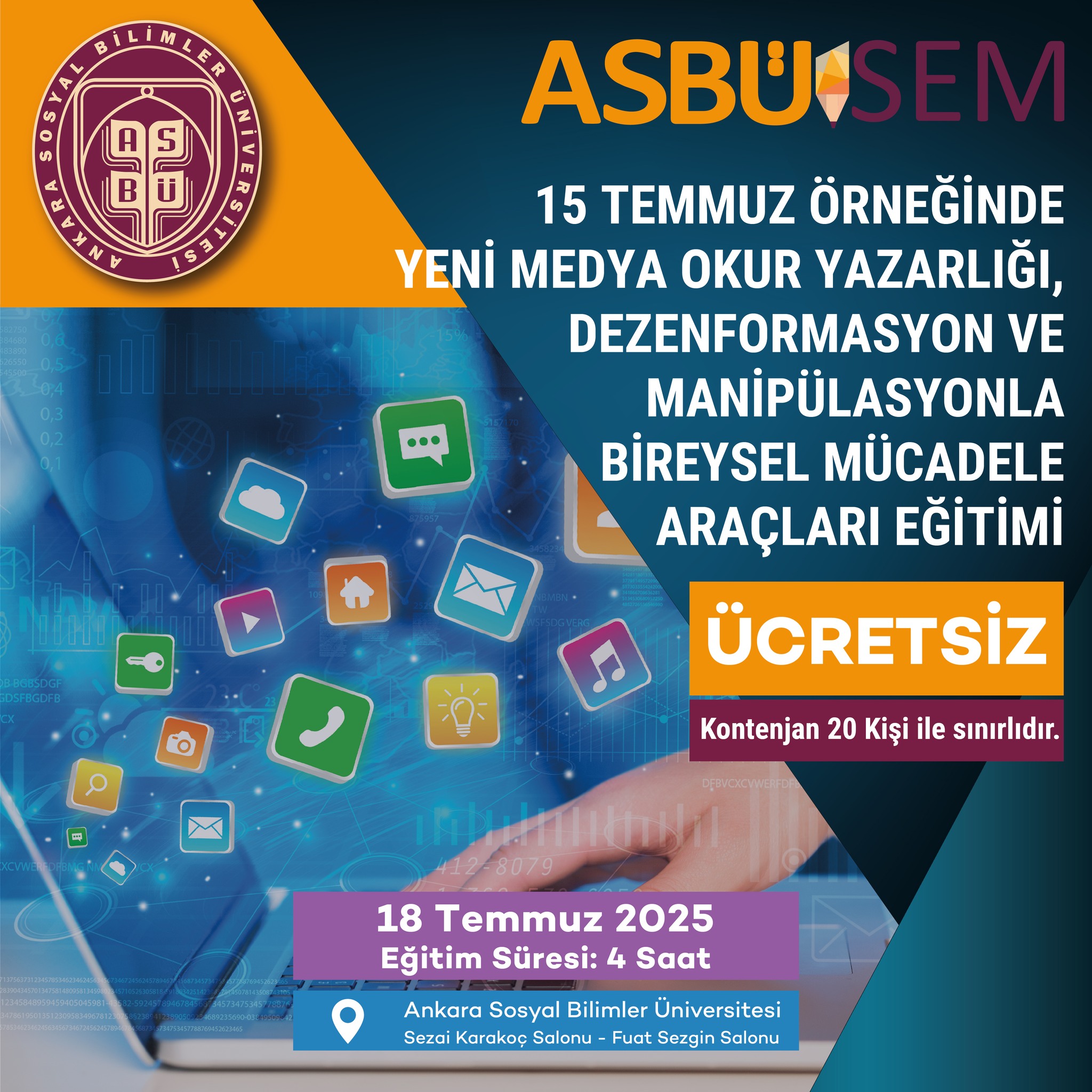 ASBÜSEM’den Yeni Medya ve Dezenformasyonla Mücadele Eğitimi