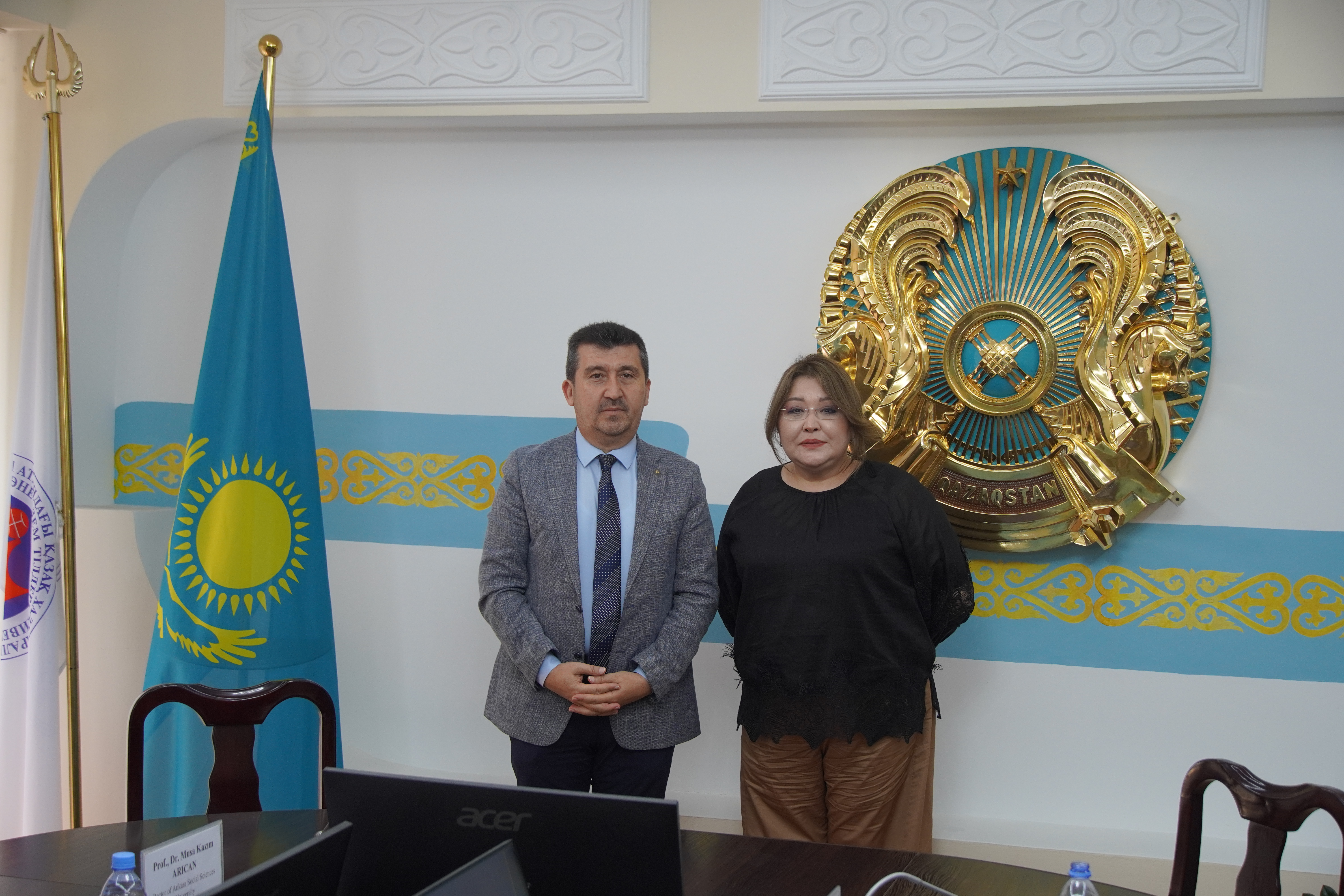 ASBÜ ve Kazak Abylai Khan Üniversitesi Yönetimi Stratejik İş Birliği İçin Bir Araya Geldi