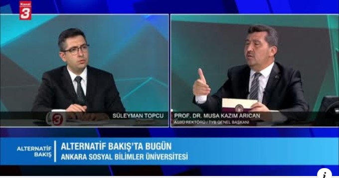 Üniversitemiz Rektörü Prof. Dr. Musa Kazım Arıcan; 2025 YKS üniversite tercihleri, ASBÜ, toplumsal meseleler, kültür ve değerler üzerine gerçekleştirdiği derinlikli sohbetiyle Kanal 3 TV ekranlarında izleyicilerle buluştu.