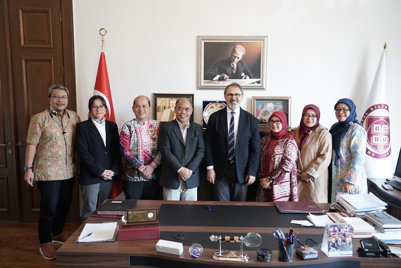 Endonezya Muhammadiyah Yogyakarta Üniversitesi Heyetinden ASBÜ Rektör Yardımcısı Prof. Dr. Türkçapar'a Ziyaret