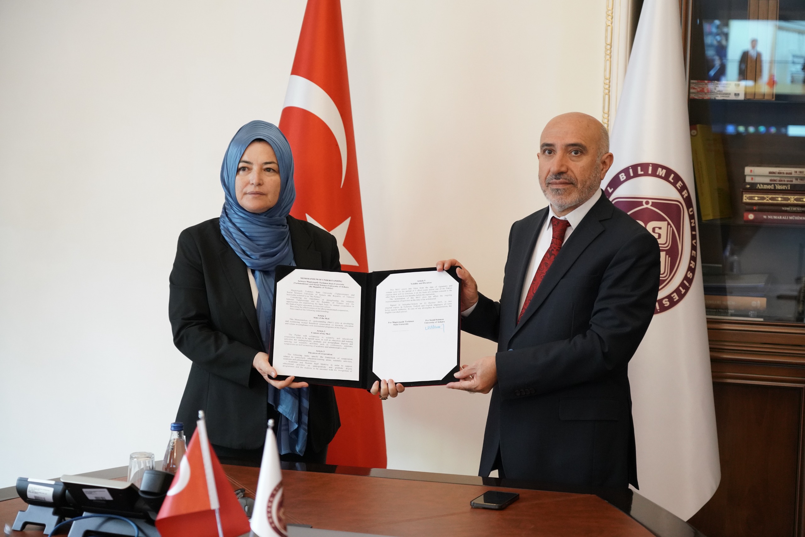 ASBÜ ile Mahtumkulu Türkmen Devlet Üniversitesi Arasında Mutabakat Zaptı İmzalandı