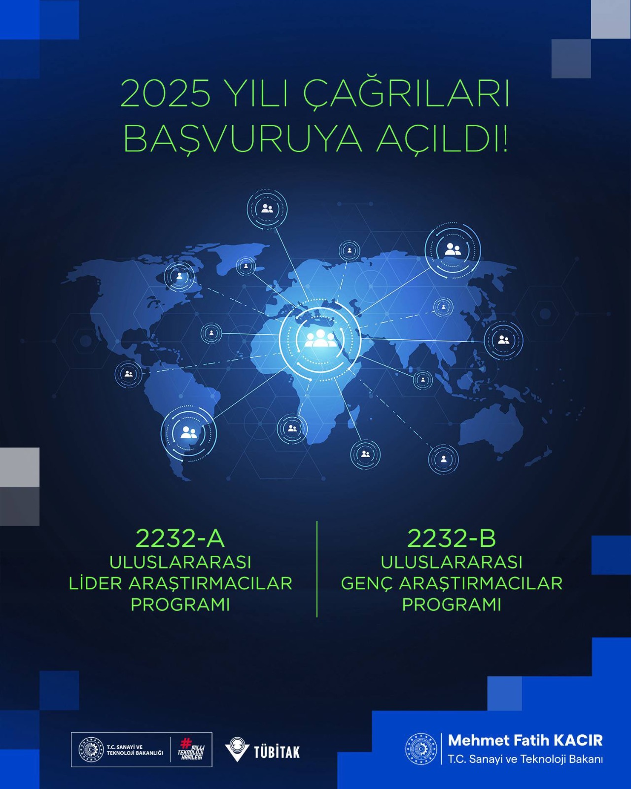 TÜBİTAK’tan Uluslararası Araştırmacılara Dev Çağrı: 2232-A ve 2232-B Programları ile Türkiye Bilim Üssü Oluyor