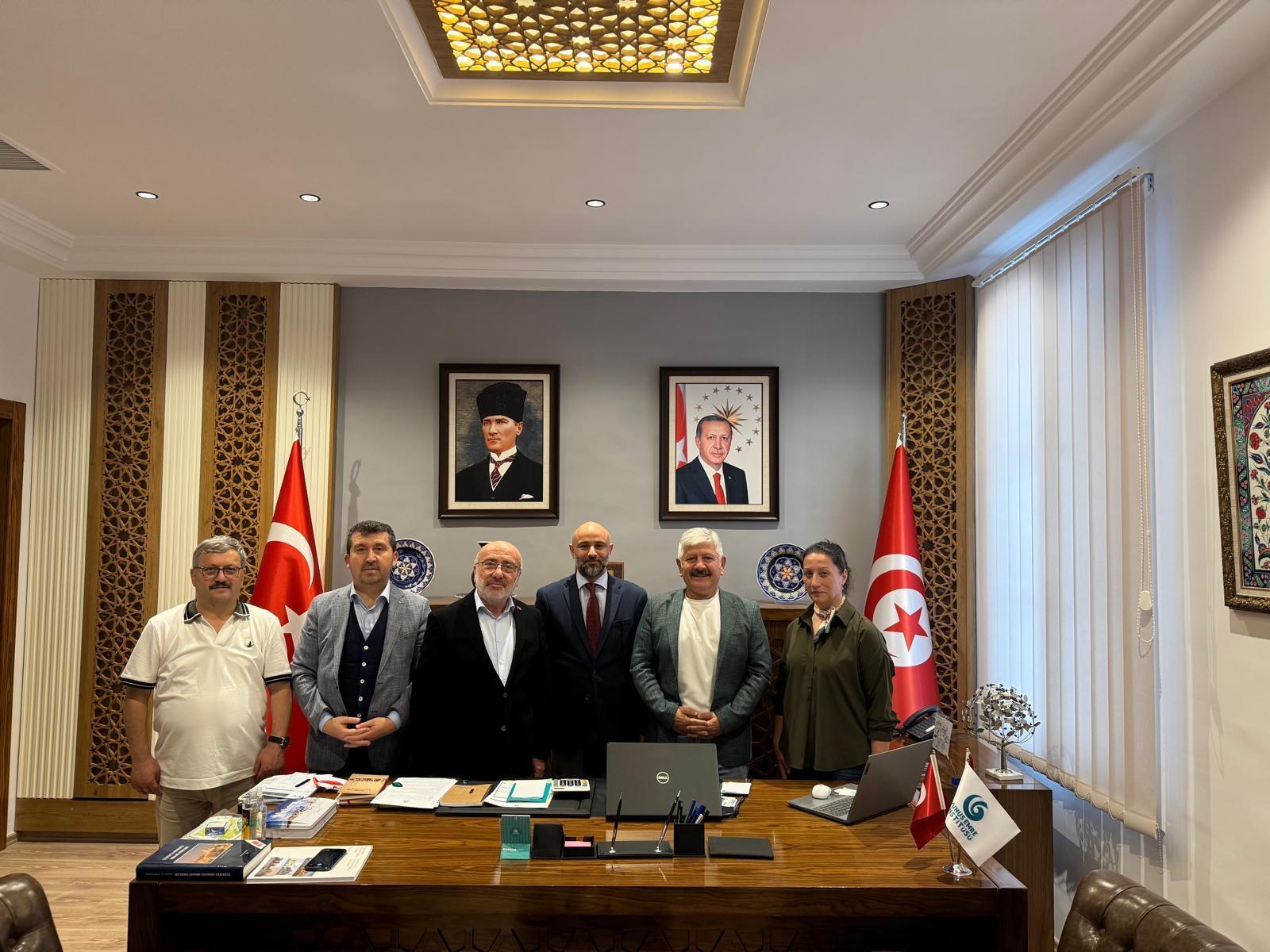 SBÜ Rektörü Prof. Dr. Musa Kazım Arıcan’dan YEE Tunus Koordinatörlüğüne Ziyaret