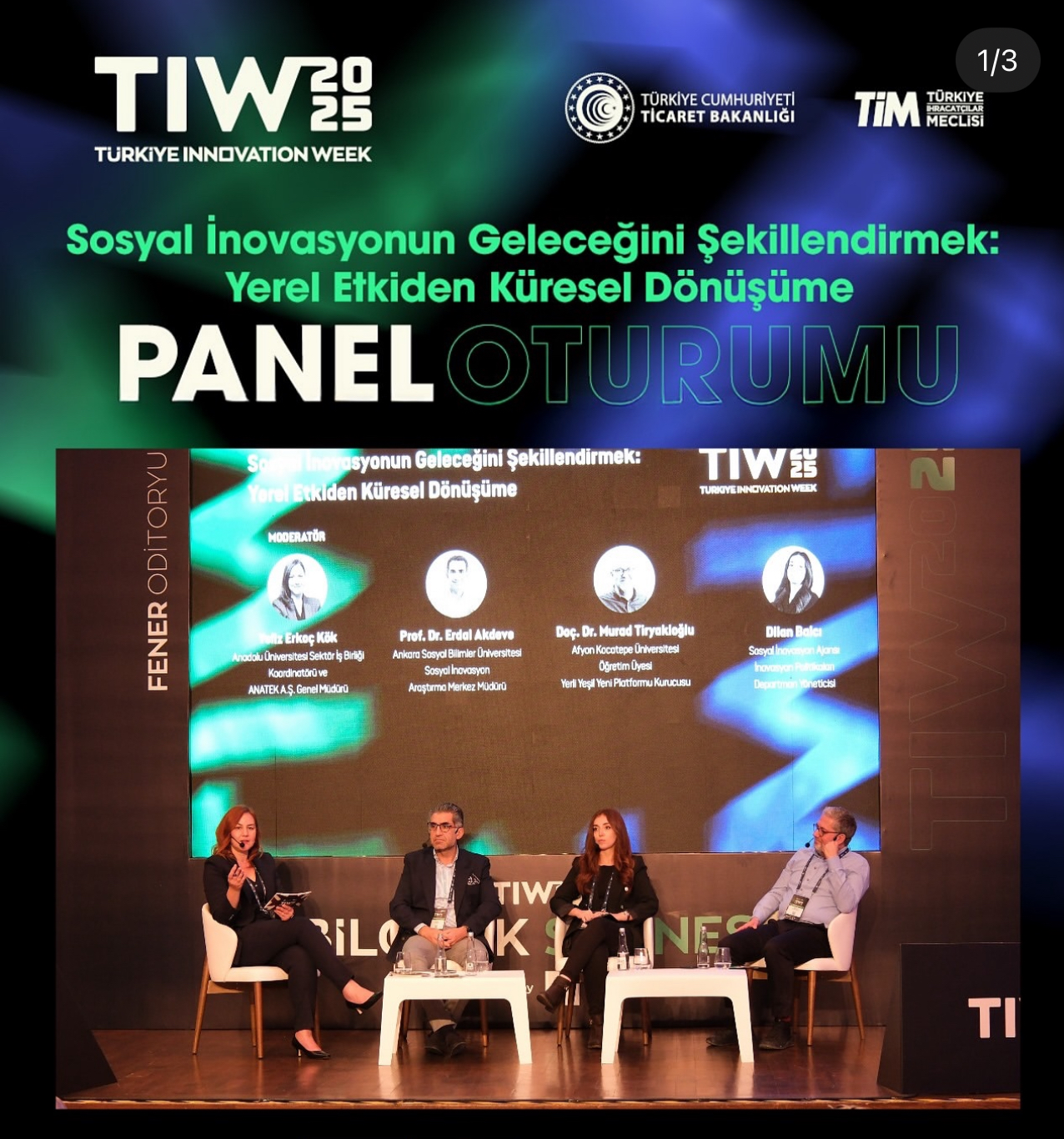 ASBÜ-SİM 12. Türkiye Innovation Week’te Sosyal İnovasyon Çalışmal