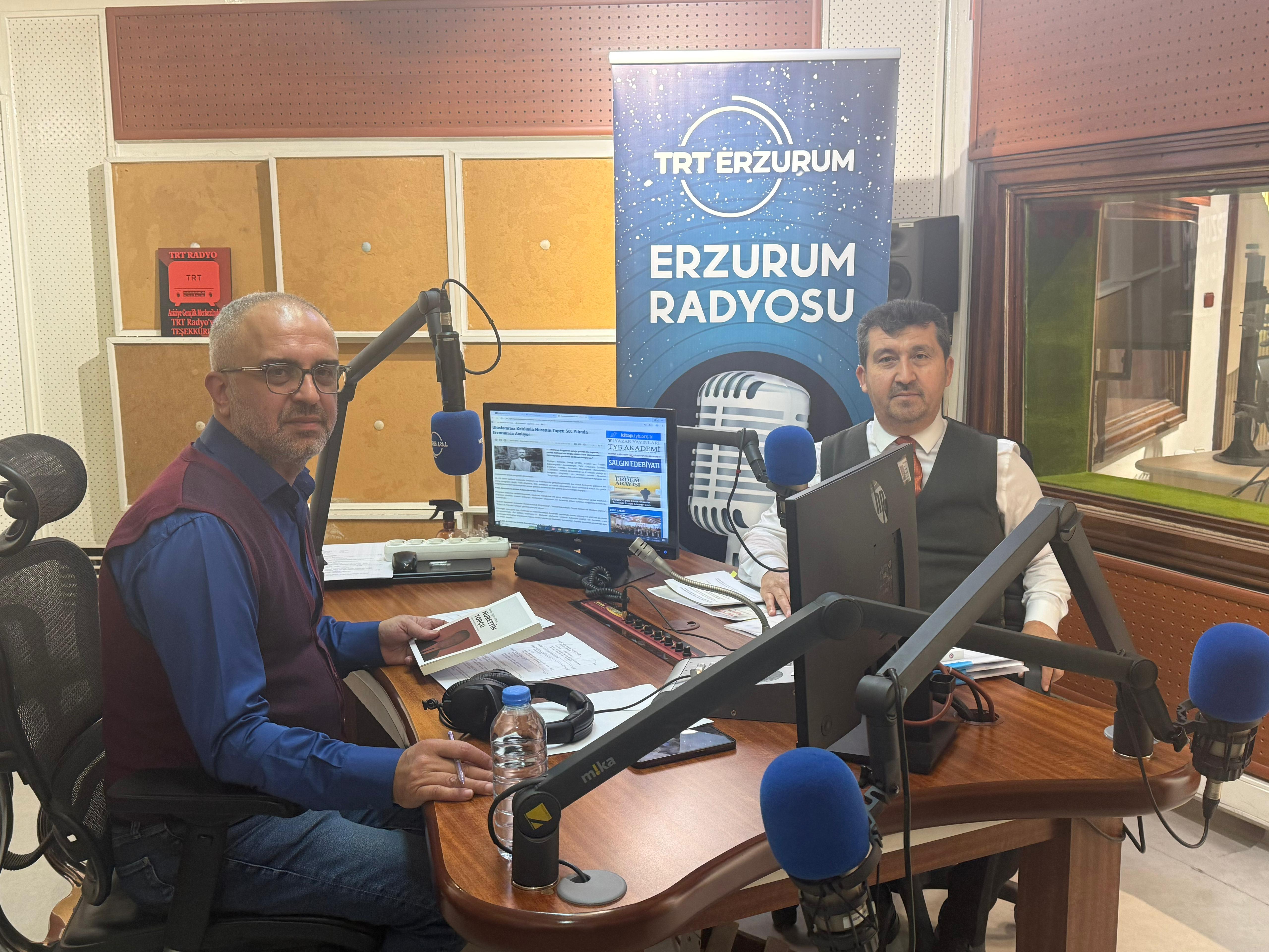 ASBÜ Rektörü Prof. Dr. Musa Kâzım Arıcan, TRT Erzurum Radyosu’nda Nurettin Topçu’nun Ahlâk ve Maarif Anlayışını Değerlendirdi