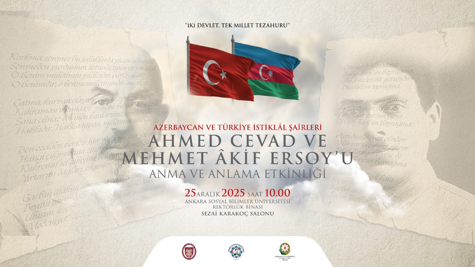 Azerbaycan ve Türkiye İstiklâl Şairleri Ahmed Cevad ve 