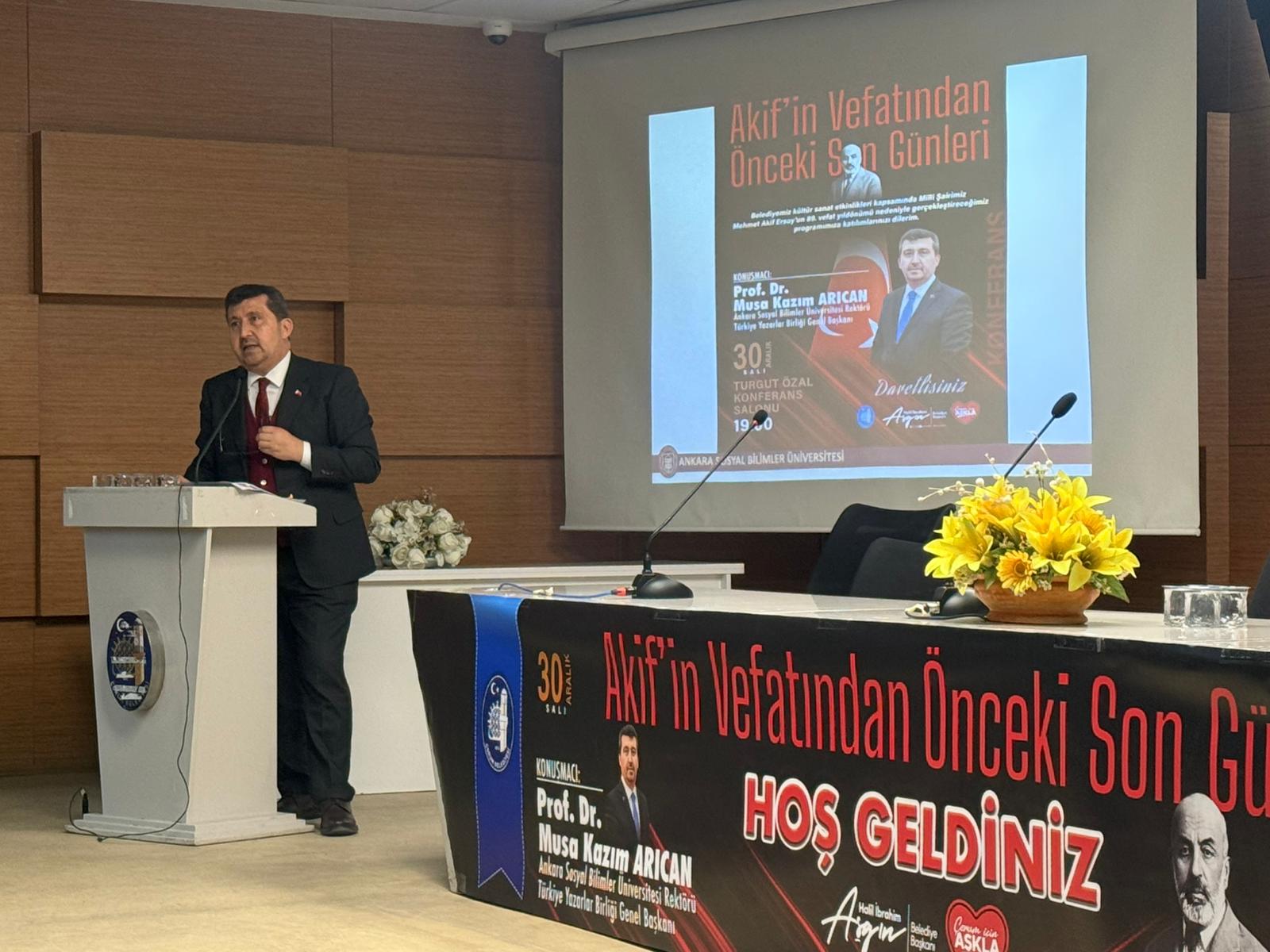 Ankara Sosyal Bilimler Üniversitesi (ASBÜ) Rektörü Prof. Dr. Musa Kazım Arıcan, 
