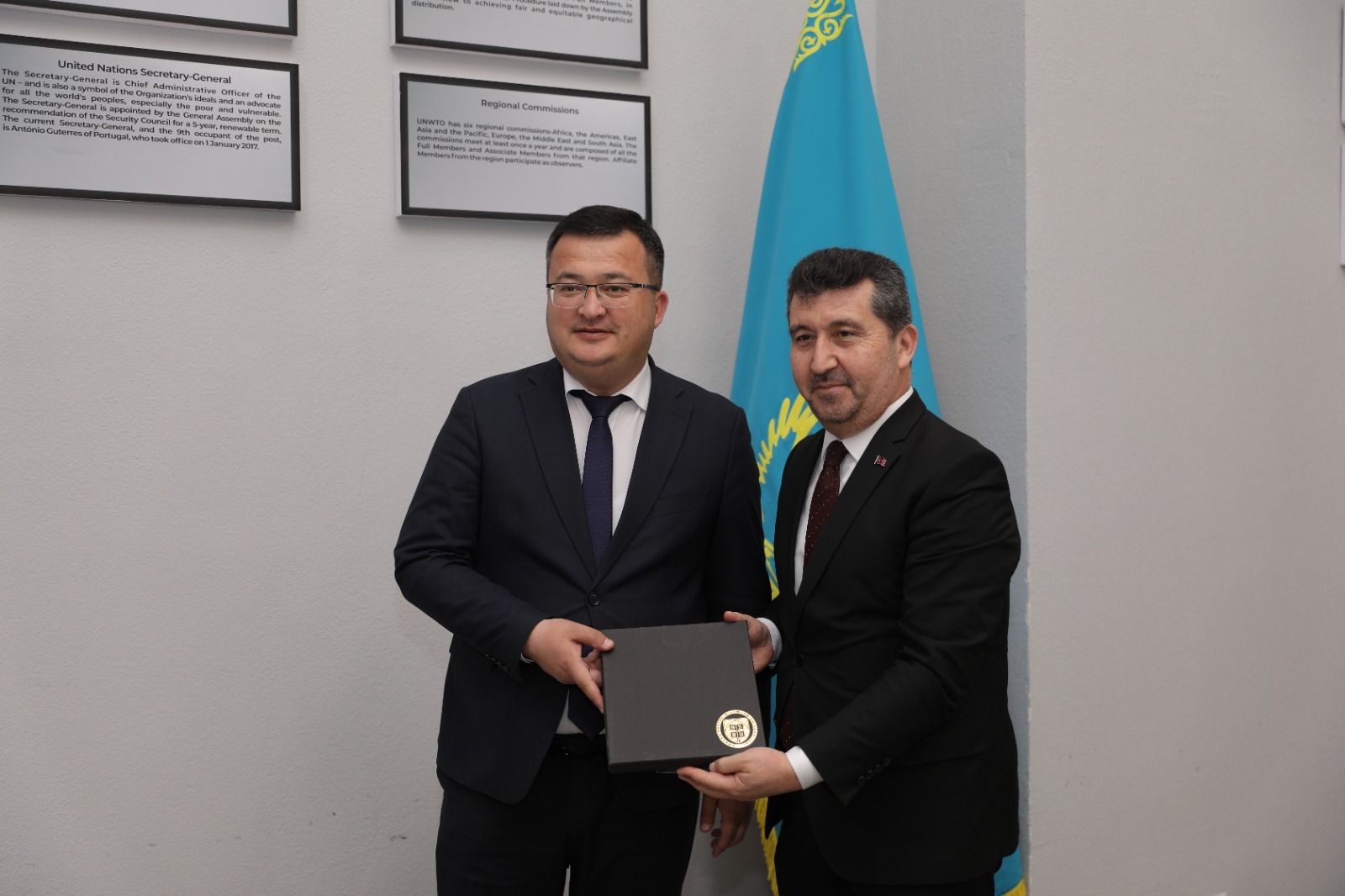 Ankara Sosyal Bilimler Üniversitesi ile Kazakistan’da faaliyet gösteren International University of Tourism and Hospitality arasında akademik iş birliğini güçlendirmeye yönelik bir Mutabakat Zaptı imzalandı  