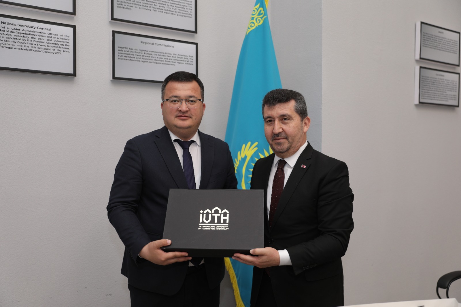 Ankara Sosyal Bilimler Üniversitesi ile Kazakistan’da faaliyet gösteren International University of Tourism and Hospitality arasında akademik iş birliğini güçlendirmeye yönelik bir Mutabakat Zaptı imzalandı  