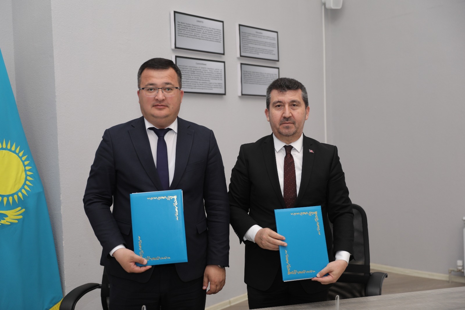 Ankara Sosyal Bilimler Üniversitesi ile Kazakistan’da faaliyet gösteren International University of Tourism and Hospitality arasında akademik iş birliğini güçlendirmeye yönelik bir Mutabakat Zaptı imzalandı  
