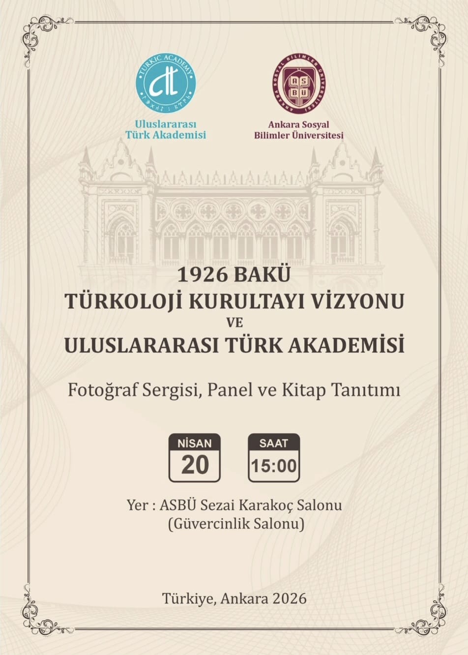 📣 1926 Bakü Türkoloji Kurultayı Vizyonu ve