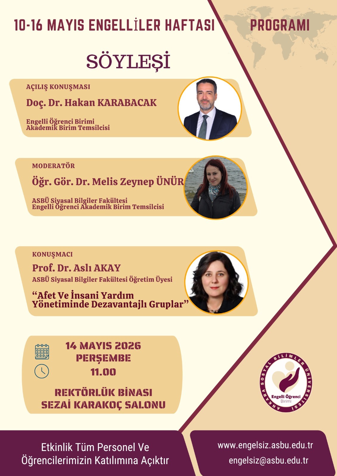 “Afet ve İnsani Yardım Yönetiminde Dezavantajlı Gruplar”