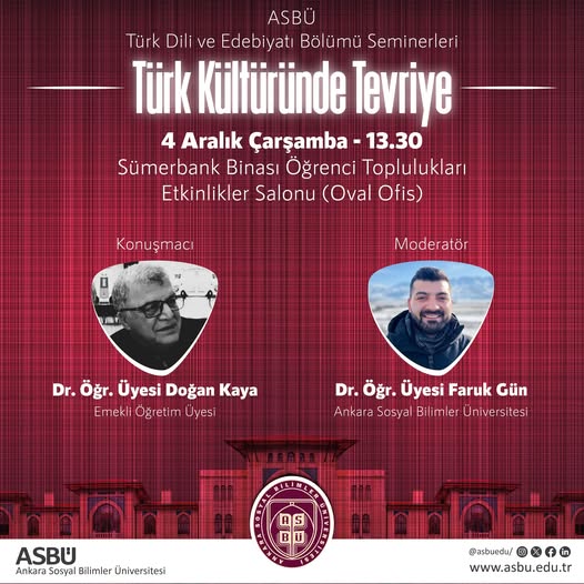 Türk Kültüründe Tevriye Semineri