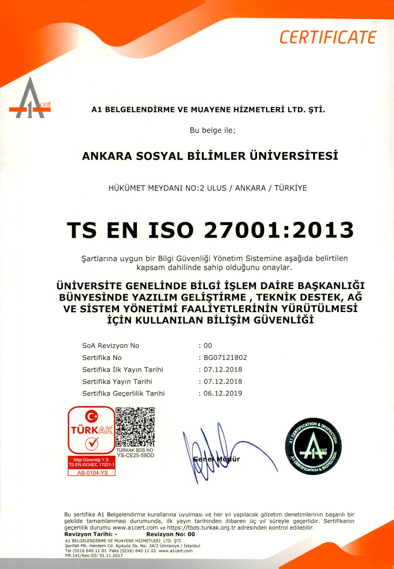 ISO 27001 BGYS 
