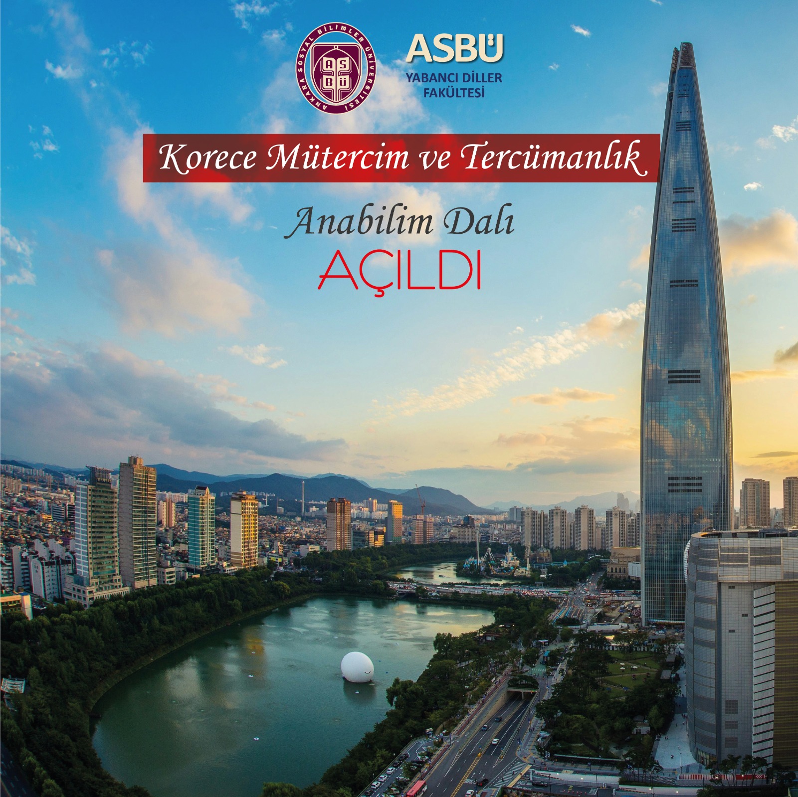 Korece Mütercim ve Tercümanlık Anabilim Dalı açıldı.