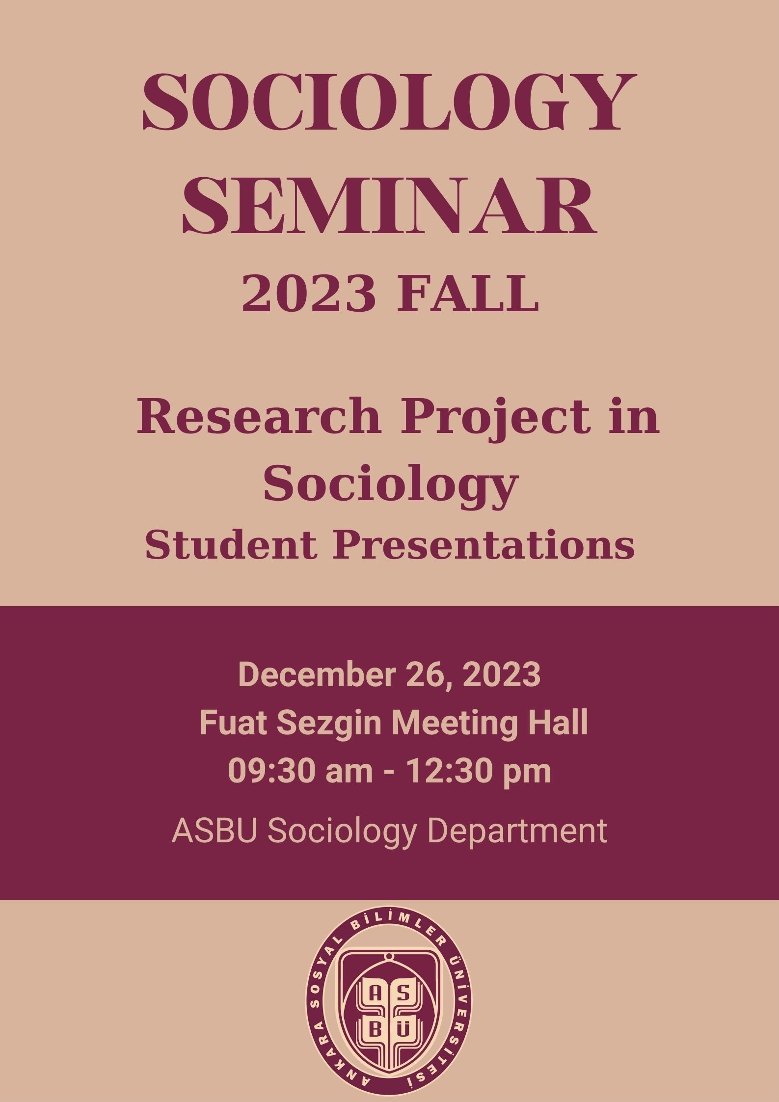 sosyoloji seminer