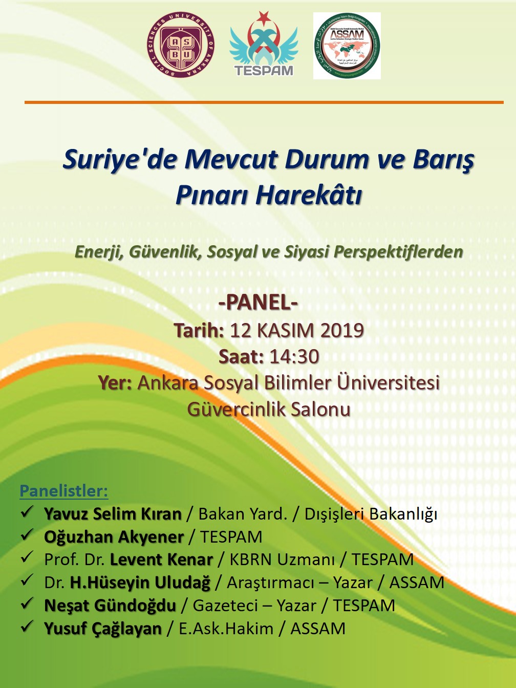 TESPAM Suriye konferansı